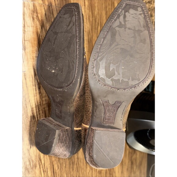 ARIAT Ladies Cowgirl Western Boot Brown distressed  Leather Sz 7.5 - Picture 13 of 16